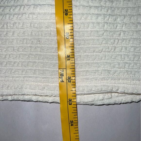 Flying Tomato Mini Dress Size M Cream Sheer Bell Sleeve - Picture 11 of 11